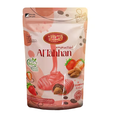 الطحان تمر بشيكولاته الفراوله مع اللوز 100 جم