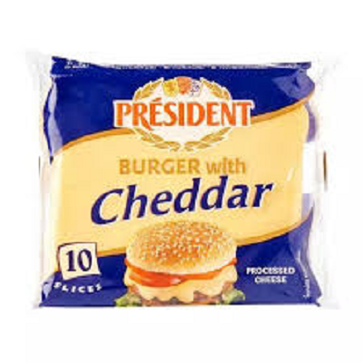 بريزيدن جبن شيدر شرائح برجر 200جم