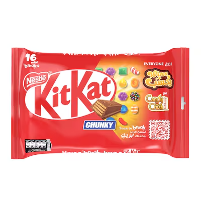 كيت كات مينى ألواح الويفر المغطى بالشيكولاته 16 قطعه