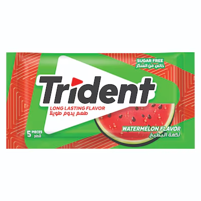 ترايدنت لبان بطعم البطيخ 5 قطع