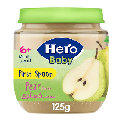 هيرو بيبي مهروس كمثري 125جم برطمان