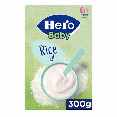 هيرو بيبي غذاء اطفال ارز بدون حليب 300 جم