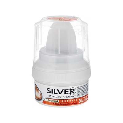 سيلفر كريم شفاف ملمع احذيه 50ملل