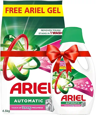 اريال اتوماتيك 4.5 ك داوني +600مل جل هديه